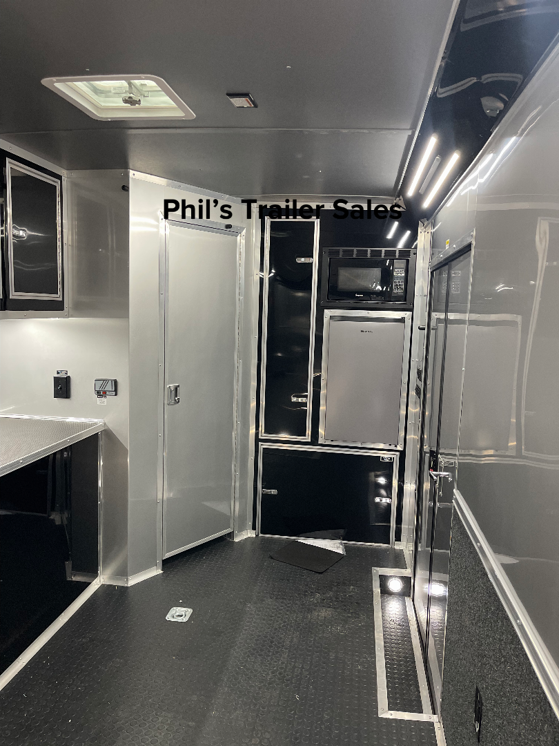 New CONTINENTAL CARGO NEW 85X34 ENCLOSED CAR RACE TRAILER BATHROOM CAR HAULER Car / Racing Trailer