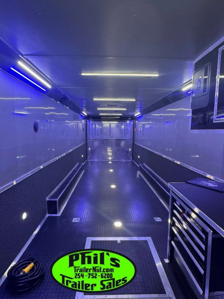 New CONTINENTAL CARGO NEW 85X34 ENCLOSED CAR RACE TRAILER BATHROOM CAR HAULER Car / Racing Trailer