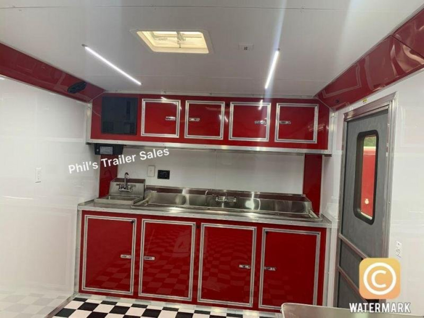 New Porch Trailer 8 5 x 22  Concession Trailer  Loaded out BBQ Trailer