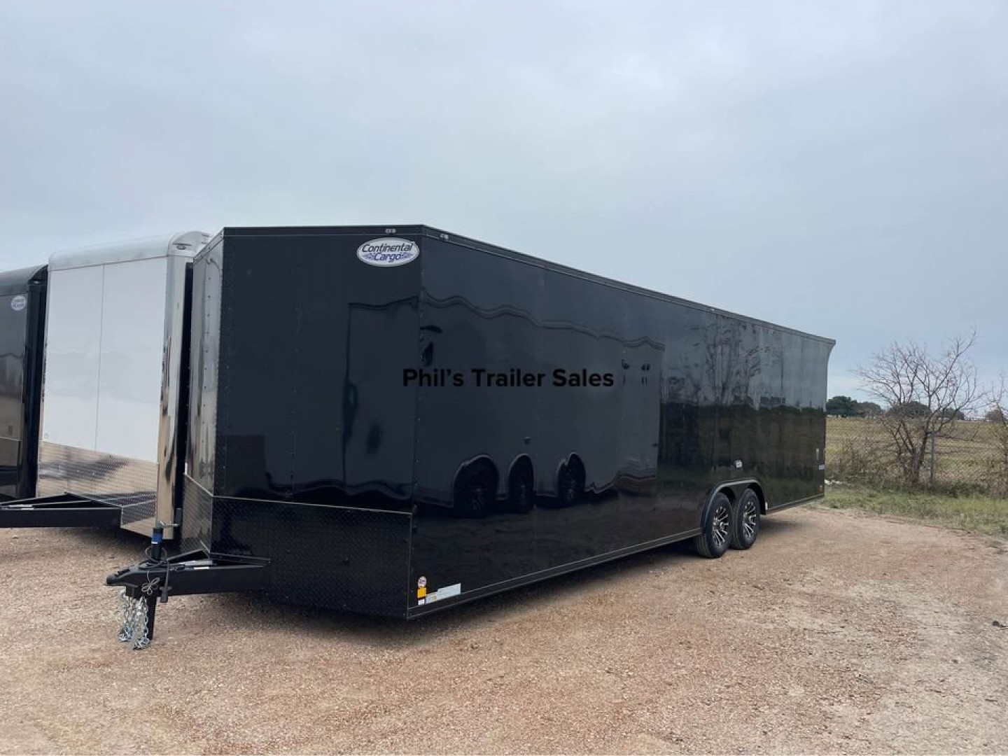 New 28' Continental Cargo BLACK OUT ENCLOSED TRAILER Car / Racing Trailer ALUMINUM WHEELS & WING