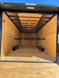 New 28' Continental Cargo BLACK OUT ENCLOSED TRAILER Car / Racing Trailer ALUMINUM WHEELS & WING