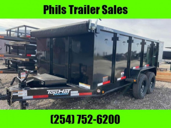 New Top Hat Trailers DUMP TRAILER 16 FT 3 FT SIDE WALLS 14 K Dump Trailer