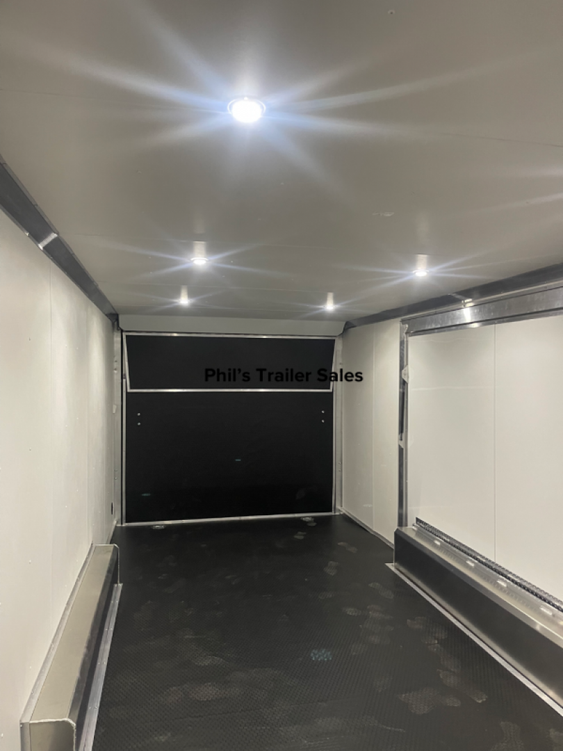 New RED TAG SALE!! 2024 E-Z Hauler 20' ALL ALUMINUM CAR HAULER LARGE ESCAPE DOOR FINISHED OUT Car / Racing Trailer .080 SCREWLESS EXTERIOR