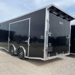 New RED TAG SALE!! 2024 E-Z Hauler 20' ALL ALUMINUM CAR HAULER LARGE ESCAPE DOOR FINISHED OUT Car / Racing Trailer .080 SCREWLESS EXTERIOR