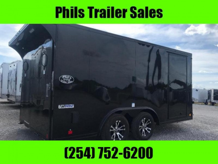 New Continental Cargo NEW 85X16 V-NOSE ENCLOSED TRAILER MOTORCYCLE TRAILER CARGO TRAILERS Motorcycle Trailer