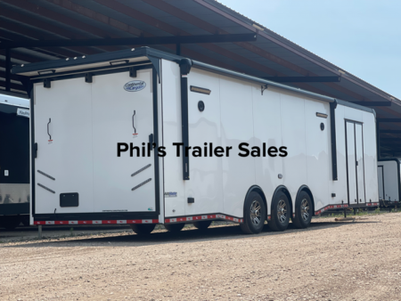 New CONTINENTAL CARGO NEW 85X34 ENCLOSED CAR RACE TRAILER BATHROOM CAR HAULER CARGO TRAILER Car / Racing Trailer