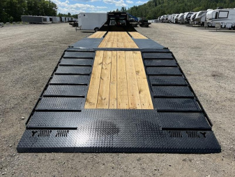 New Iron Bull 36' TANDEM DUAL TRAILER 9'  HYDRALIC DOVE Equipment Trailer GOOSENECK