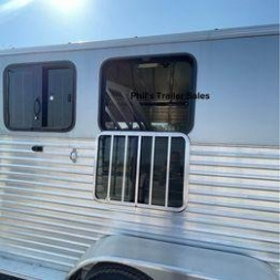 New FRONTIER 3 HORSE SLANT TRAILER ALUMINUM HORSE TRAILER Stock / Stock Combo Trailer