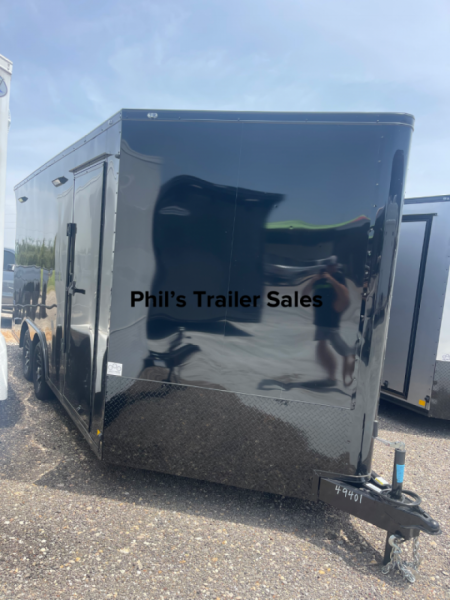 New Continental Cargo NEW 85X16 V-NOSE ELECTRICAL PACKAGE ENCLOSED MOTORCYCLE TRAILER TRAILER CARGO TRAILERS Motorcycle Trailer