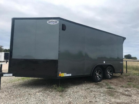 New Continental Cargo NEW 85X16 V-NOSE ELECTRICAL PACKAGE ENCLOSED MOTORCYCLE TRAILER TRAILER CARGO TRAILERS Motorcycle Trailer