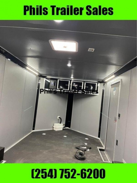 New Continental Cargo NEW 85X16 V-NOSE ELECTRICAL PACKAGE ENCLOSED MOTORCYCLE TRAILER TRAILER CARGO TRAILERS Motorcycle Trailer