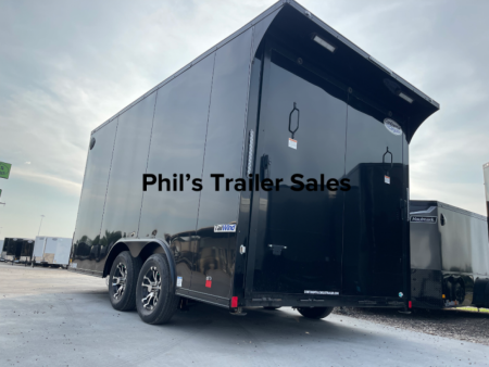 New Continental Cargo NEW 85X16 V-NOSE ELECTRICAL PACKAGE ENCLOSED MOTORCYCLE TRAILER TRAILER CARGO TRAILERS Motorcycle Trailer