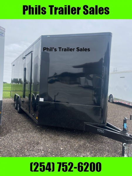 New Continental Cargo NEW 85X16 V-NOSE ELECTRICAL PACKAGE ENCLOSED MOTORCYCLE TRAILER TRAILER CARGO TRAILERS Motorcycle Trailer