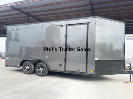 New Continental Cargo NEW 85X16 V-NOSE ELECTRICAL PACKAGE ENCLOSED MOTORCYCLE TRAILER TRAILER CARGO TRAILERS Motorcycle Trailer