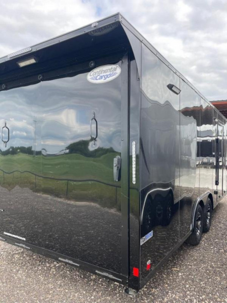 New Continental Cargo NEW 85X16 V-NOSE ELECTRICAL PACKAGE ENCLOSED MOTORCYCLE TRAILER TRAILER CARGO TRAILERS Motorcycle Trailer