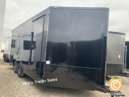 New Continental Cargo NEW 85X16 V-NOSE ELECTRICAL PACKAGE ENCLOSED MOTORCYCLE TRAILER TRAILER CARGO TRAILERS Motorcycle Trailer
