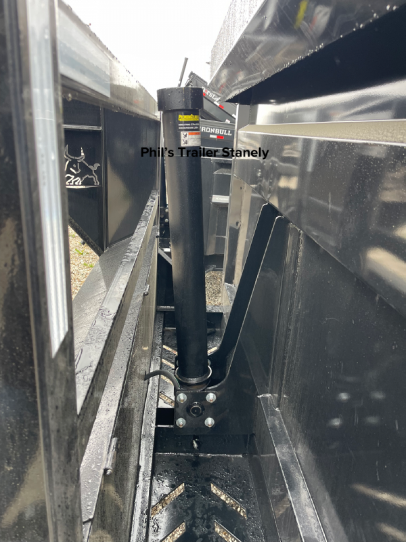 New Iron Bull 16' ROLL OFF DUMP TRAILERS GOOSENECK Dump Trailer WITH 3 BINS
