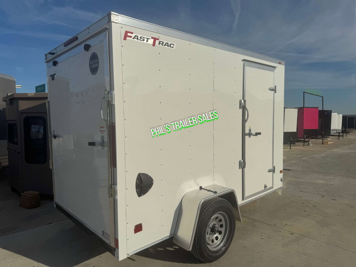 New WELLS CARGO ENCLOSED TRAILER 6X10 6' 6 Enclosed Cargo Trailer