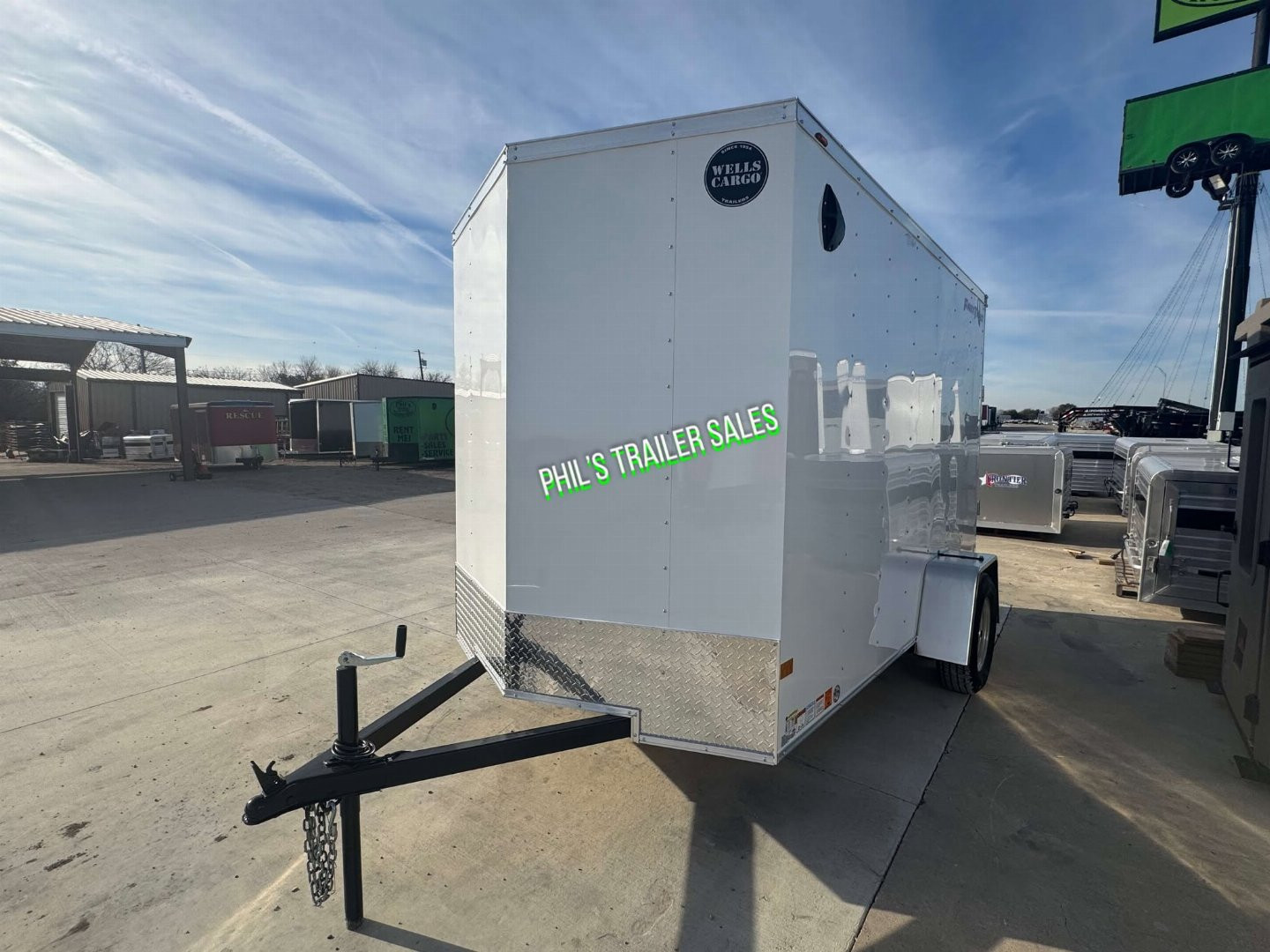 New WELLS CARGO ENCLOSED TRAILER 6X10 6' 6 Enclosed Cargo Trailer