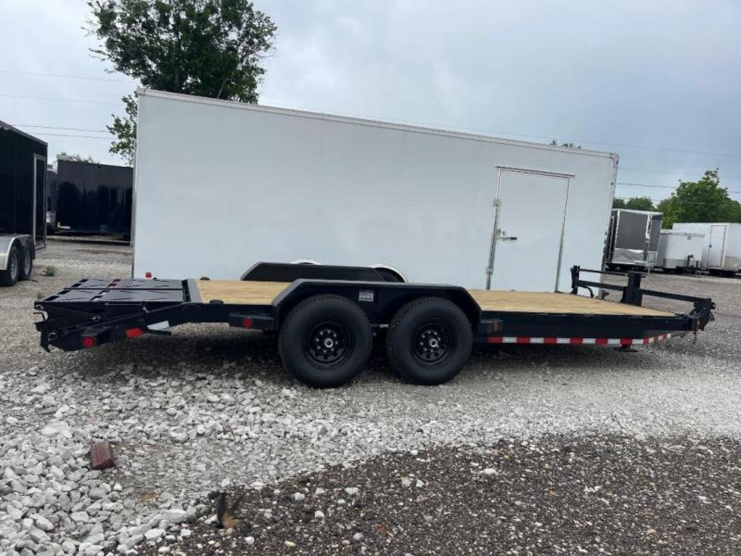 New 2024 IRON BULL 83X20 EQUIPMENT TRAILER 14 K RAMPAGE RAMPS TRAILERS Flatbed Trailer