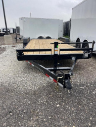 New 2024 IRON BULL 83X20 EQUIPMENT TRAILER 14 K RAMPAGE RAMPS TRAILERS Flatbed Trailer