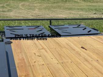 New 2024 IRON BULL 83X20 EQUIPMENT TRAILER 14 K RAMPAGE RAMPS TRAILERS Flatbed Trailer