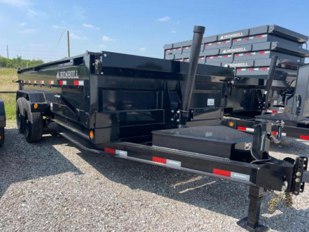 New Iron Bull NEW 83X16 DUMP TRAILER TELESCOPIC LIFT W/TARP AND RAMP Dump Trailer