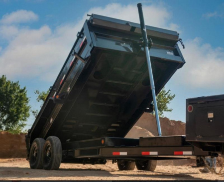 New Iron Bull NEW 83X16 DUMP TRAILER TELESCOPIC LIFT W/TARP AND RAMP Dump Trailer