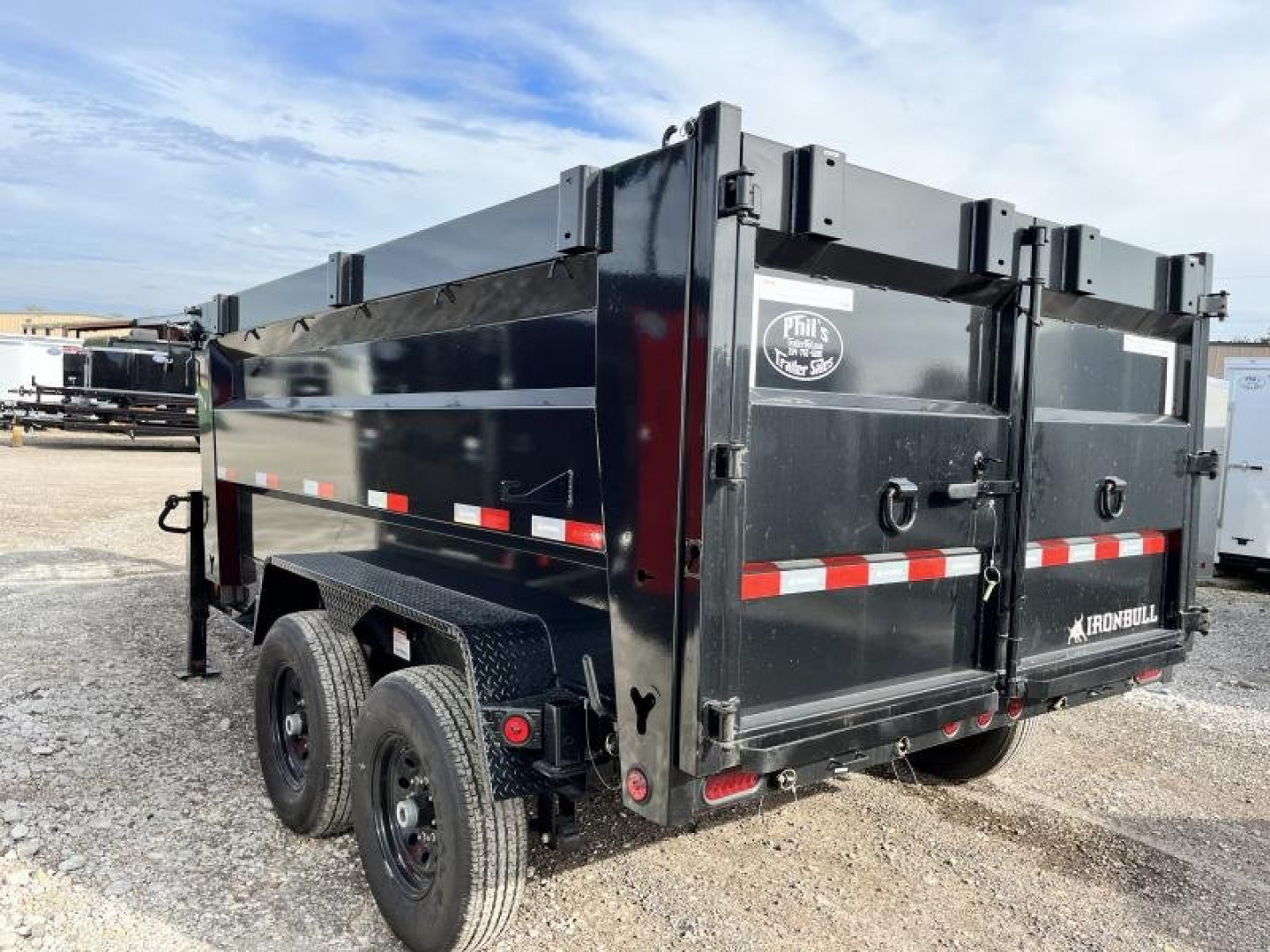 New IRON BULL TELESCOPIC 14' DUMP 4' SIDES DUMP TRAILER UTILITY DUMP TRAILER Dump Trailer