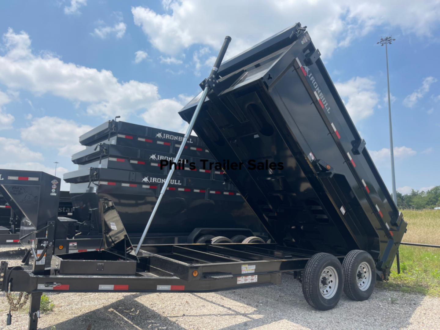 New IRON BULL TELESCOPIC 14' DUMP 4' SIDES DUMP TRAILER UTILITY DUMP TRAILER Dump Trailer