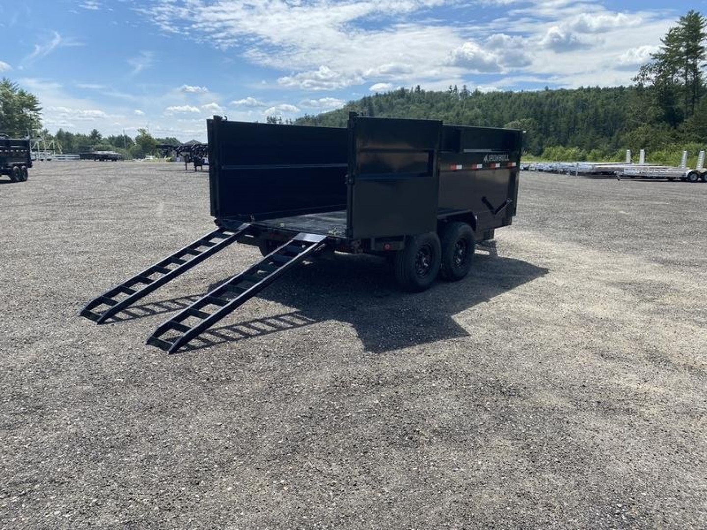 New IRON BULL TELESCOPIC 14' DUMP 4' SIDES DUMP TRAILER UTILITY DUMP TRAILER Dump Trailer