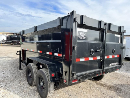New IRON BULL TELESCOPIC 14' DUMP 4' SIDES DUMP TRAILER UTILITY DUMP TRAILER Dump Trailer