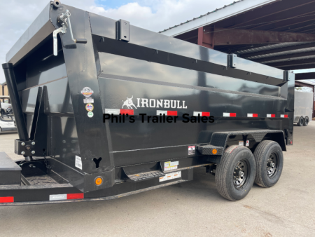 New IRON BULL TELESCOPIC 14' DUMP 4' SIDES DUMP TRAILER UTILITY DUMP TRAILER Dump Trailer