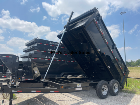New IRON BULL TELESCOPIC 14' DUMP 4' SIDES DUMP TRAILER UTILITY DUMP TRAILER Dump Trailer