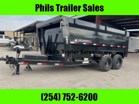 New IRON BULL TELESCOPIC 14' DUMP 4' SIDES DUMP TRAILER UTILITY DUMP TRAILER Dump Trailer