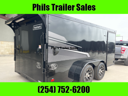 New Haulmark 7X14 + 3' V HAULMARK LOW HAULER MOTORCYCLE TRAILER Motorcycle Trailer