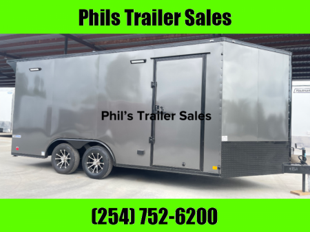 New Continental Cargo NEW 85X16 V-NOSE ELECTRICAL PACKAGE ENCLOSED MOTORCYCLE TRAILER TRAILER CARGO TRAILERS Motorcycle Trailer