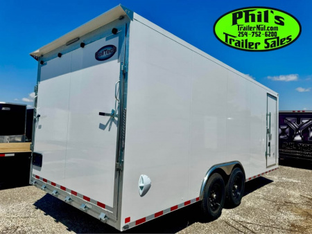 New Cell-Tech Trailers NEW 85X24 V-NOSE HEAVY DUTY ENCLOSED TRAILER CAR HAULER CARGO TRAILER 7000 LB AXLES Cargo / Enclosed Trailer