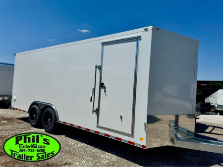 New Cell-Tech Trailers NEW 85X24 V-NOSE HEAVY DUTY ENCLOSED TRAILER CAR HAULER CARGO TRAILER 7000 LB AXLES Cargo / Enclosed Trailer