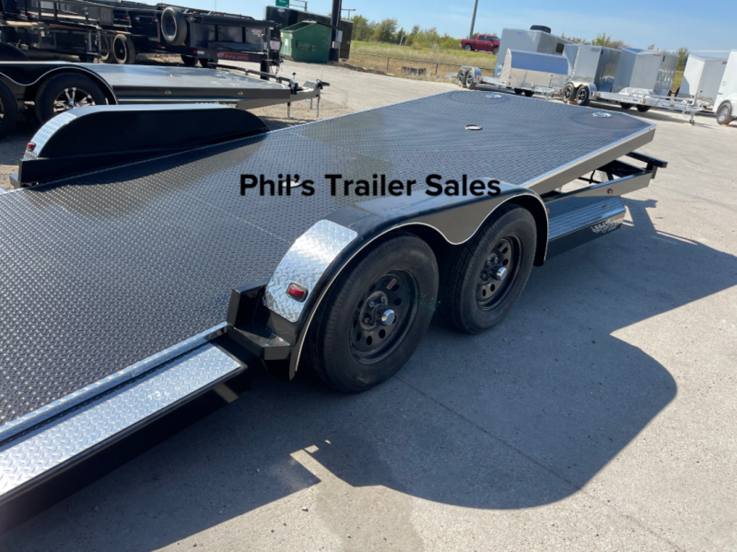 New 102 Ironworks 20' ELIMINATOR OPEN CAR HAULER TILT STEEL DECK with Aluminum Wheels Tilt Trailer