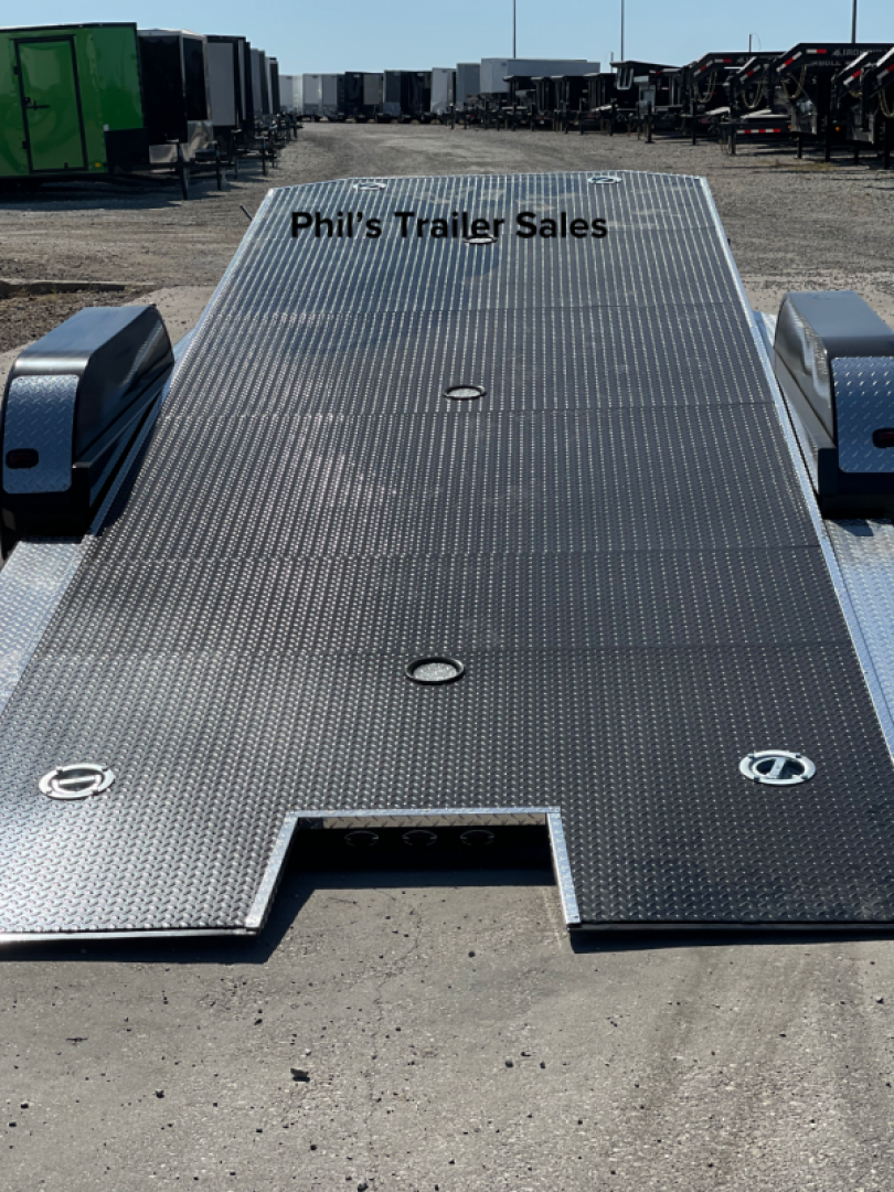 New 102 Ironworks 20' ELIMINATOR OPEN CAR HAULER TILT STEEL DECK with Aluminum Wheels Tilt Trailer