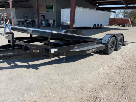 New 102 Ironworks 20' ELIMINATOR OPEN CAR HAULER TILT STEEL DECK with Aluminum Wheels Tilt Trailer