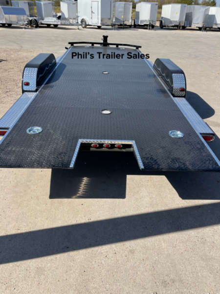 New 102 Ironworks 20' ELIMINATOR OPEN CAR HAULER TILT STEEL DECK with Aluminum Wheels Tilt Trailer