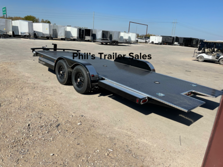 New 102 Ironworks 20' ELIMINATOR OPEN CAR HAULER TILT STEEL DECK with Aluminum Wheels Tilt Trailer