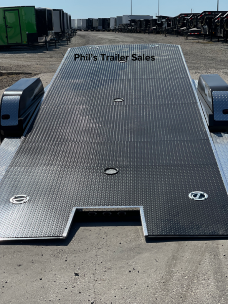 New 102 Ironworks 20' ELIMINATOR OPEN CAR HAULER TILT STEEL DECK with Aluminum Wheels Tilt Trailer