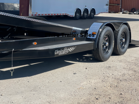 New 102 Ironworks 20' ELIMINATOR OPEN CAR HAULER TILT STEEL DECK with Aluminum Wheels Tilt Trailer