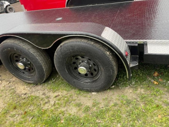 New 102 Ironworks TILT 22 X 102 ELIMINATOR 5200LB AXLES  CAR HAULER  Car Hauler