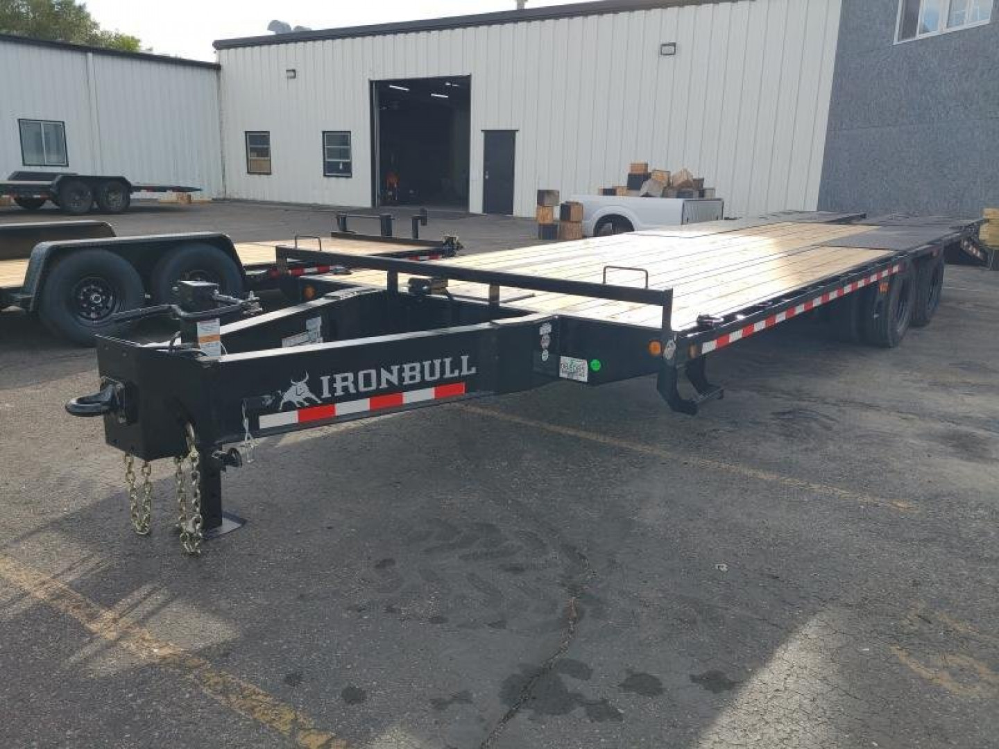 New Iron Bull AIR RIDE EQUIPMENT TRAILER 102 X 30 22K GVWR IRONBULL PINTLE HITCH Equipment TraiLER