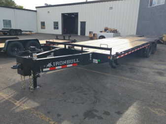 New Iron Bull AIR RIDE EQUIPMENT TRAILER 102 X 30 22K GVWR IRONBULL PINTLE HITCH Equipment TraiLER