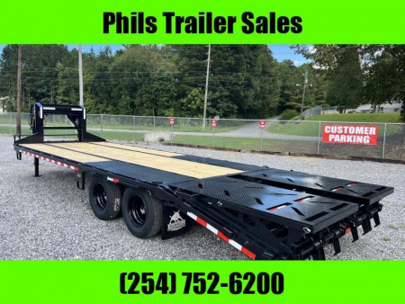 New 102 X 25 NORSTAR IRON BULL EQUIPMENT TRAILER TANDEM DUAL Deckover TrailER GOOSENECK TRAILER